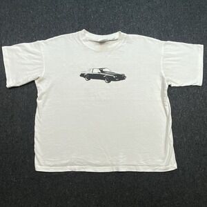VTG Buick GNX Pull&Bear Classic Car Casual Graphic White T-Shirt Sz M Distressed